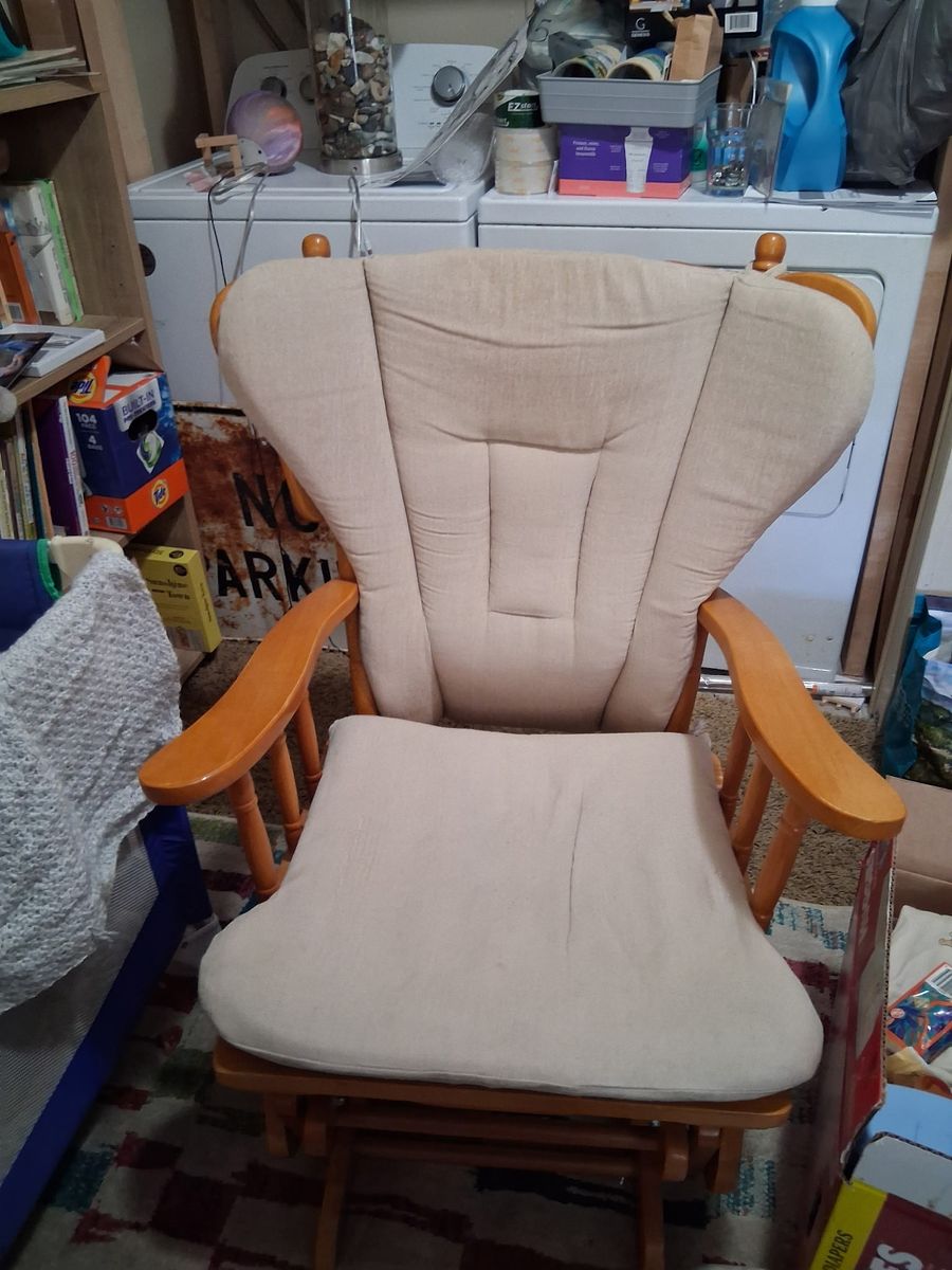 Wooden Glider Rocking Chair (Bountiful)