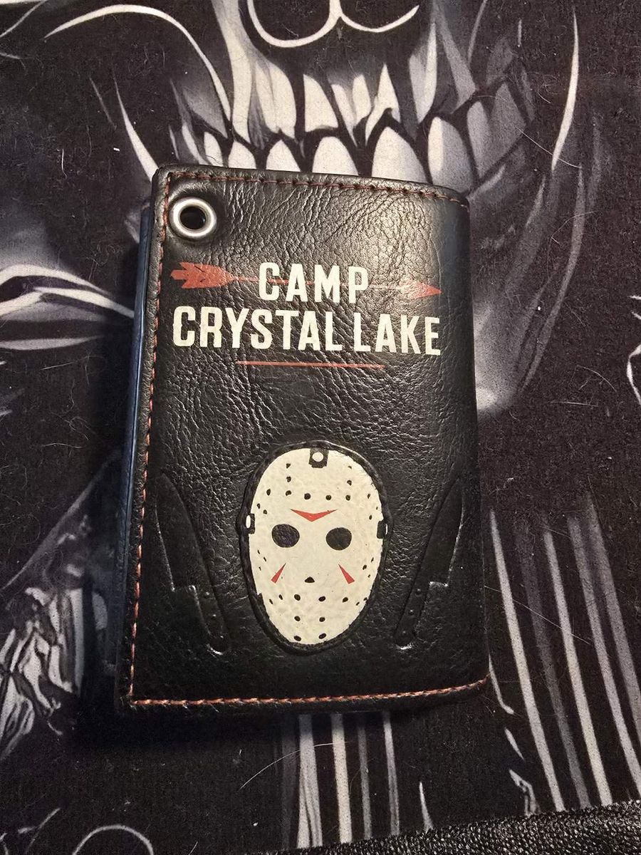 Friday the 13th black leather wallet