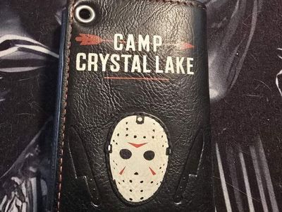 Friday the 13th black leather wallet