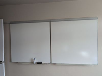 sliding white boards