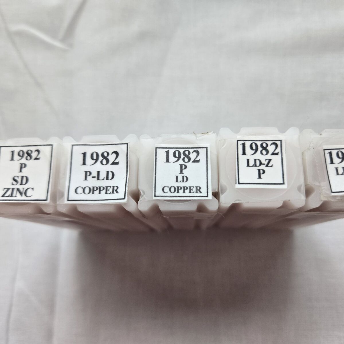 1982 P penny roll coin collection BU