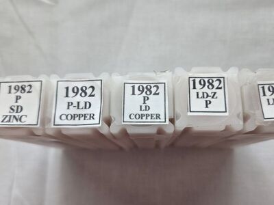 1982 P penny roll coin collection BU