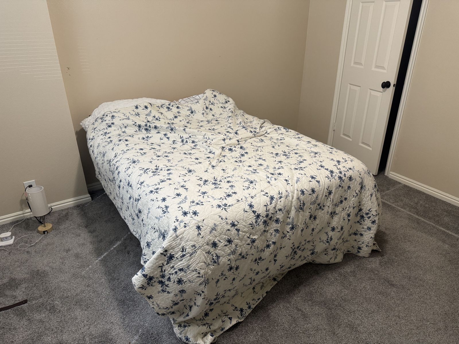 Full Bed, Box Spring, Frame And Tv