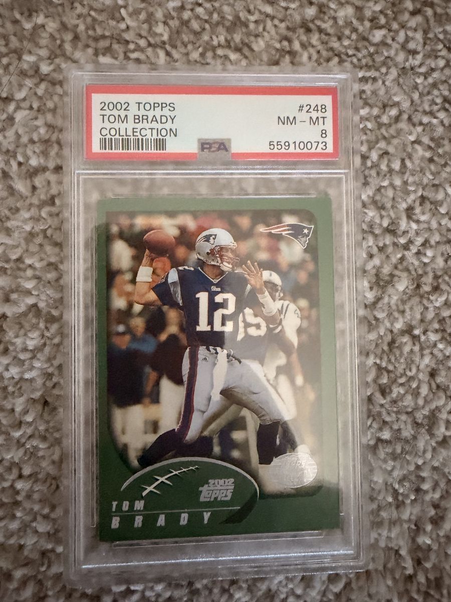 2002 Topps Tom Brady Collection #248 PSA Graded NM-MT 8 Football Card
