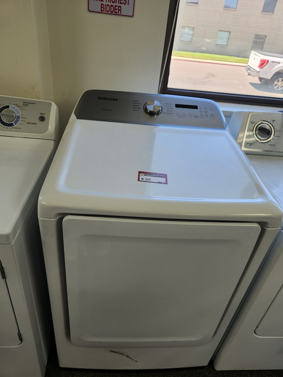 Samsung Front Load Electric Dryer in White