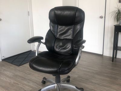 High-Back Padded Office Chair, Fully Adjustable — $50 OBO
