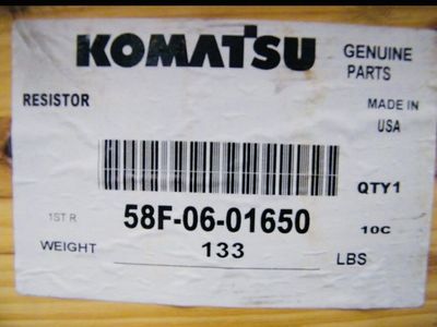 Komatsu 58F-06-01650 Resistor Grid Genuine OEM Part – New Old Stock