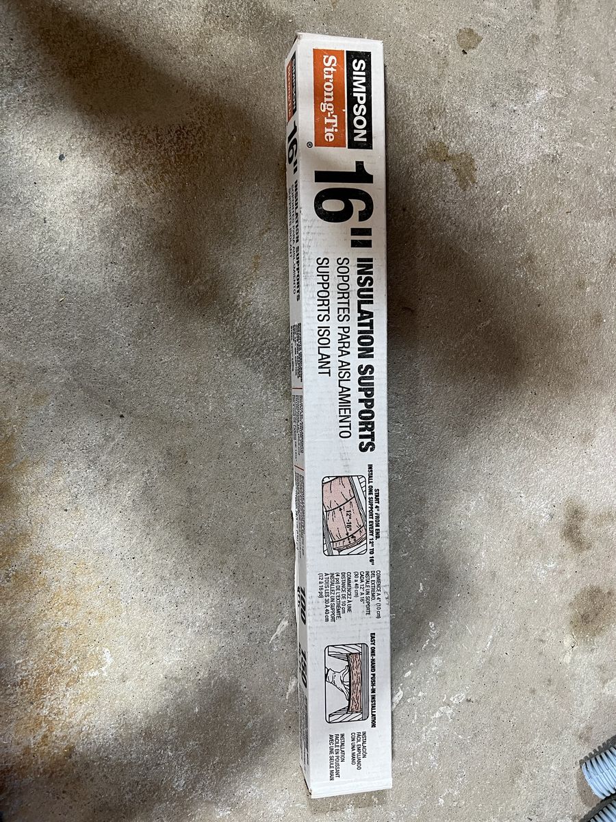 16” insulation supports