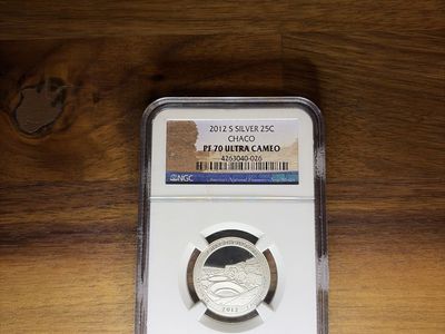 2012 S Silver 25C Chaco Quarter NGC PF 70 Ultra Cameo - New Mexico America the Beautiful