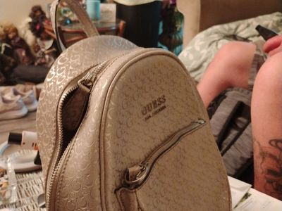 Beige Guess handbag Los Angeles