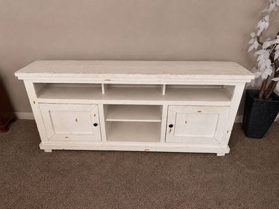 Farmhouse TV Stand Hutch Entertainment Center (Retails for $900)
