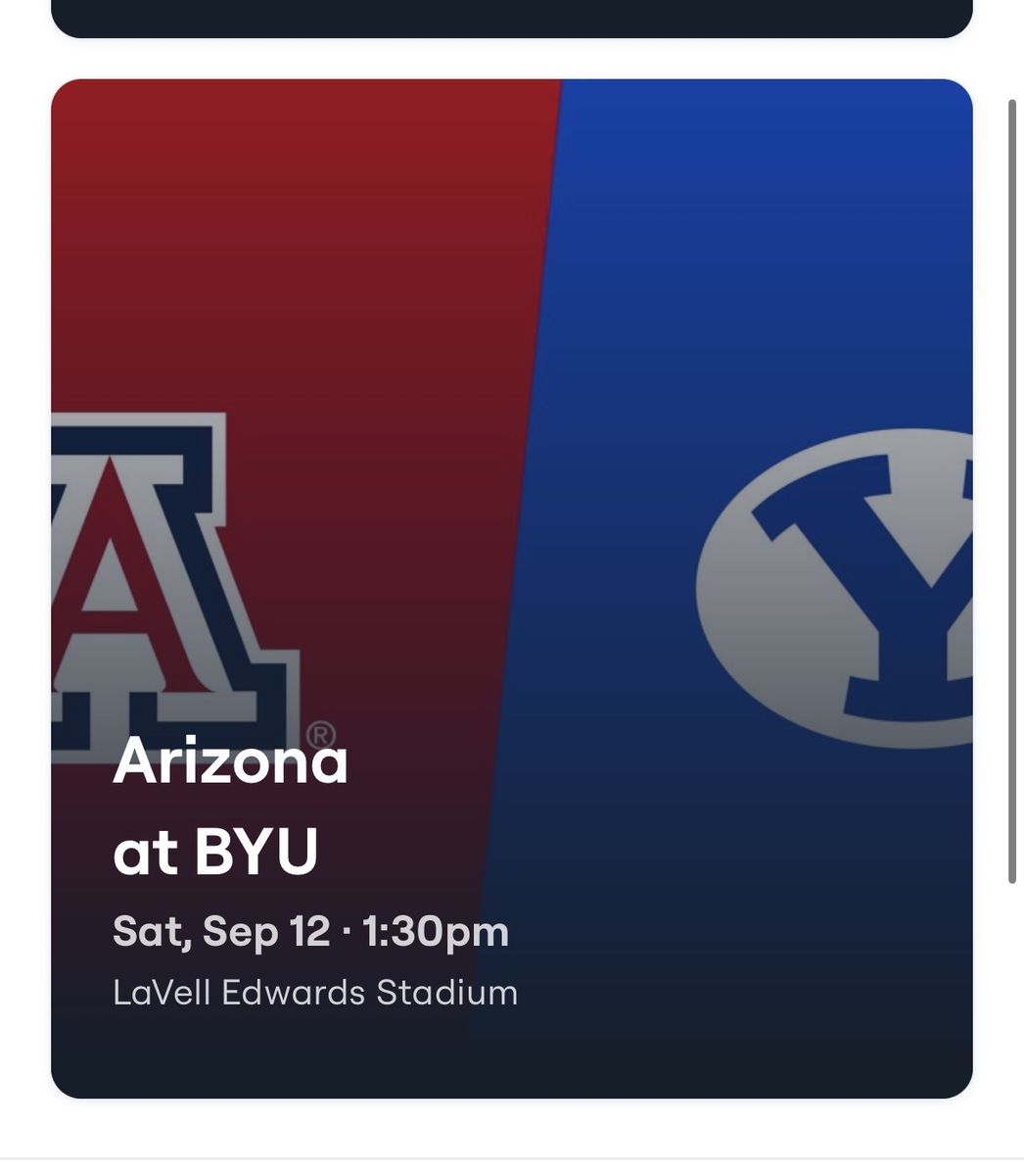 BYU vs Arizona Football Tickets 
