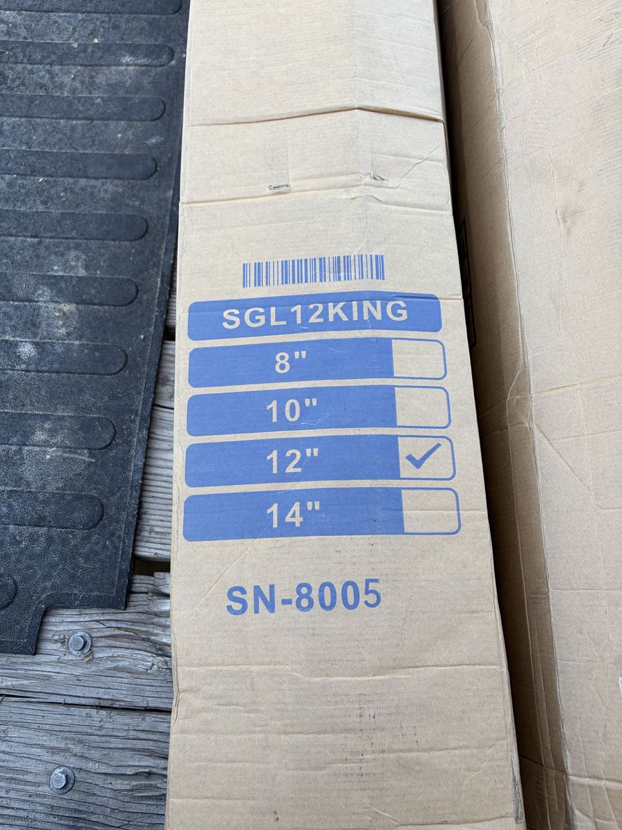 SGL12KING 12" King Size Mattress Box Spring Base, SN-8005