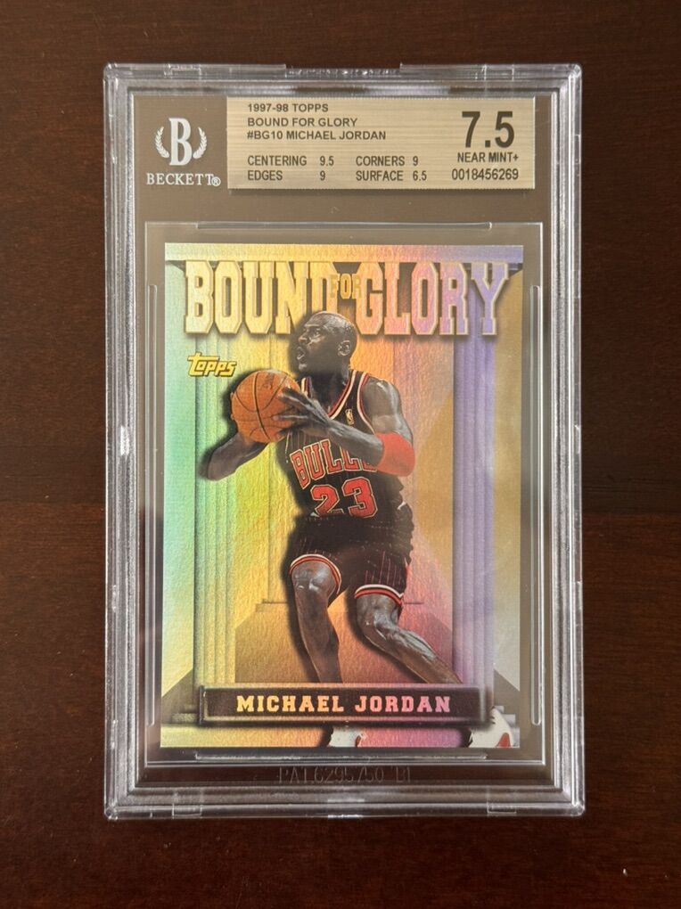 1997 Topps Michael Jordan Bound for Glory BGS 7.5