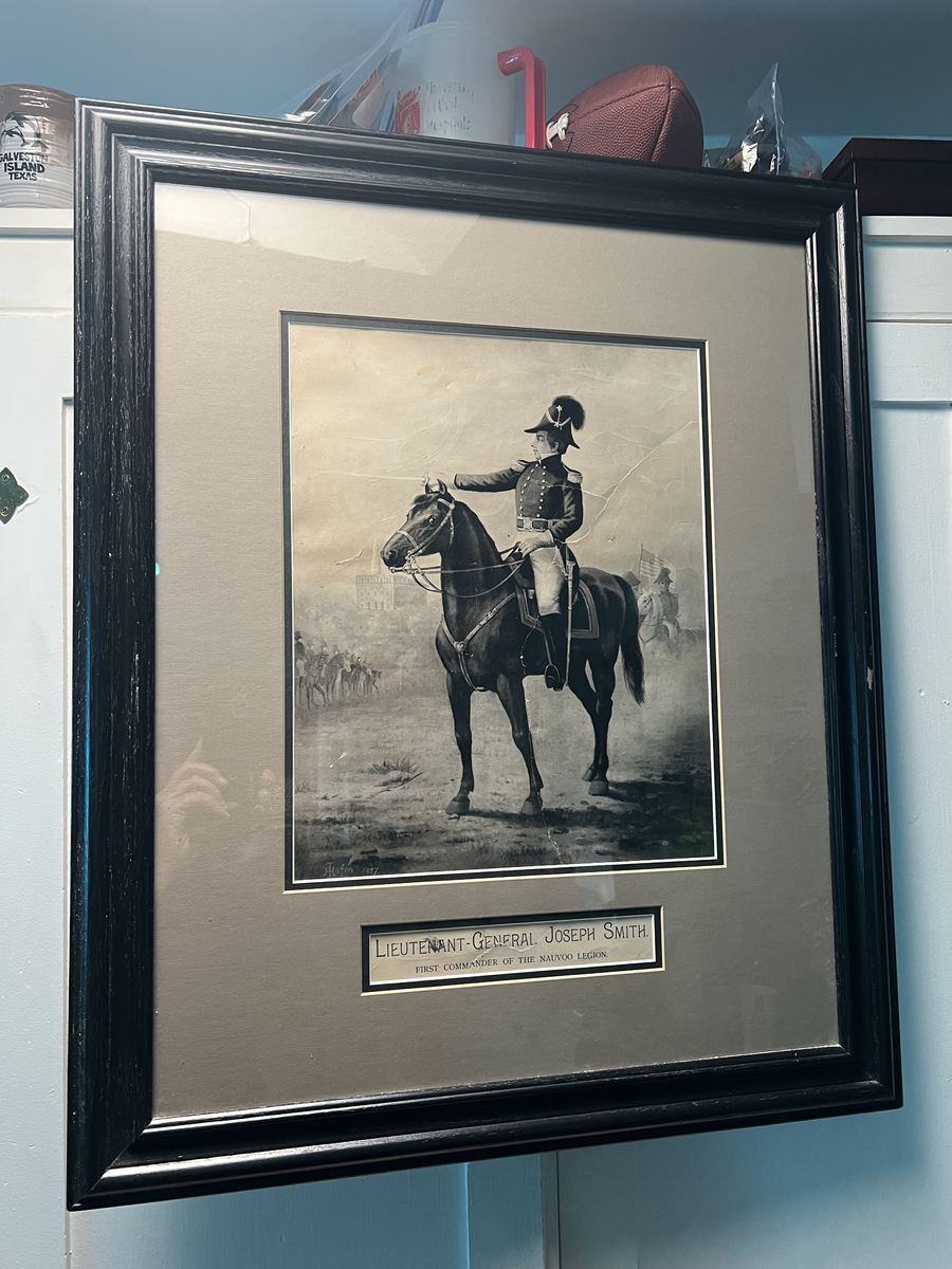 Antique John Hagen Lithograph Framed