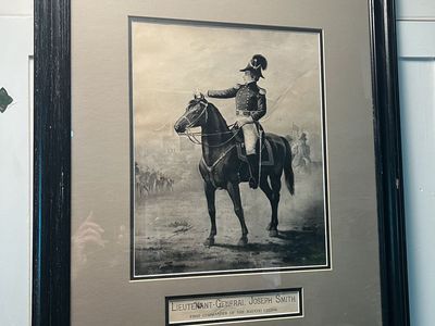 Antique John Hagen Lithograph Framed
