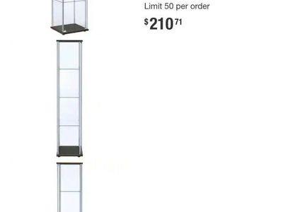 Coaster 4-Shelf Glass Curio Cabinet Cappuccino and Clear Display Case
