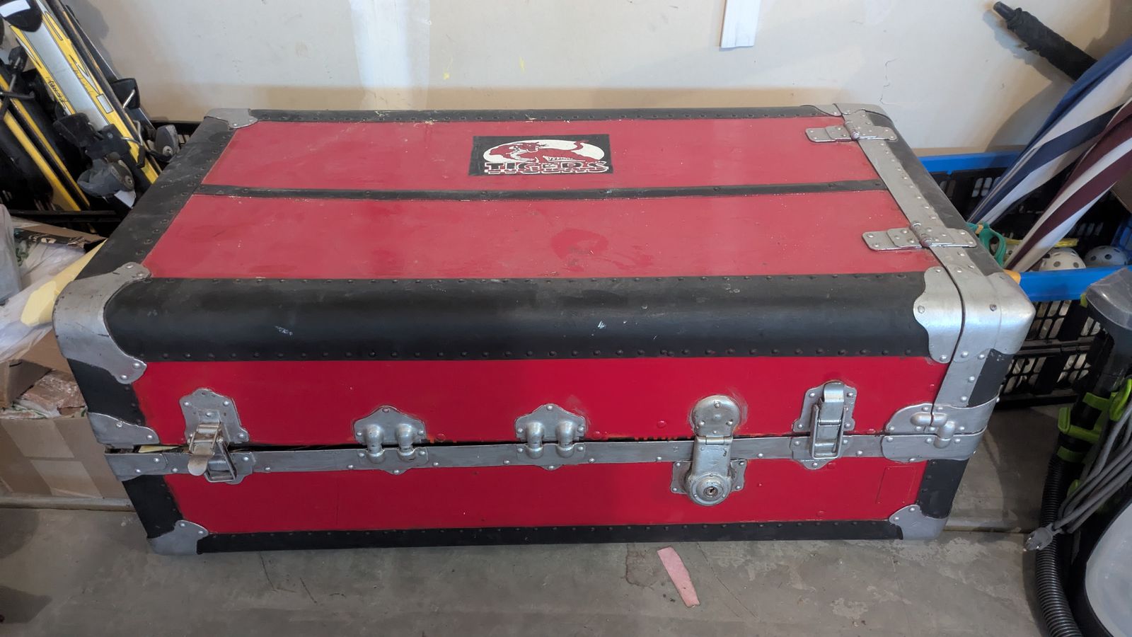Large Vintage-Style Storage Trunk