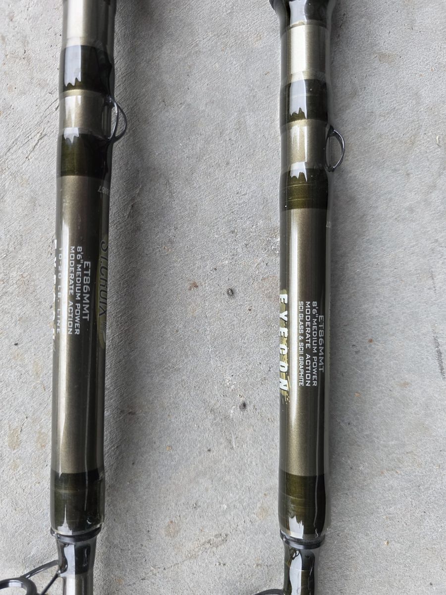 Two St Croix Eyecon 8'6" Telescoping Trolling Rods