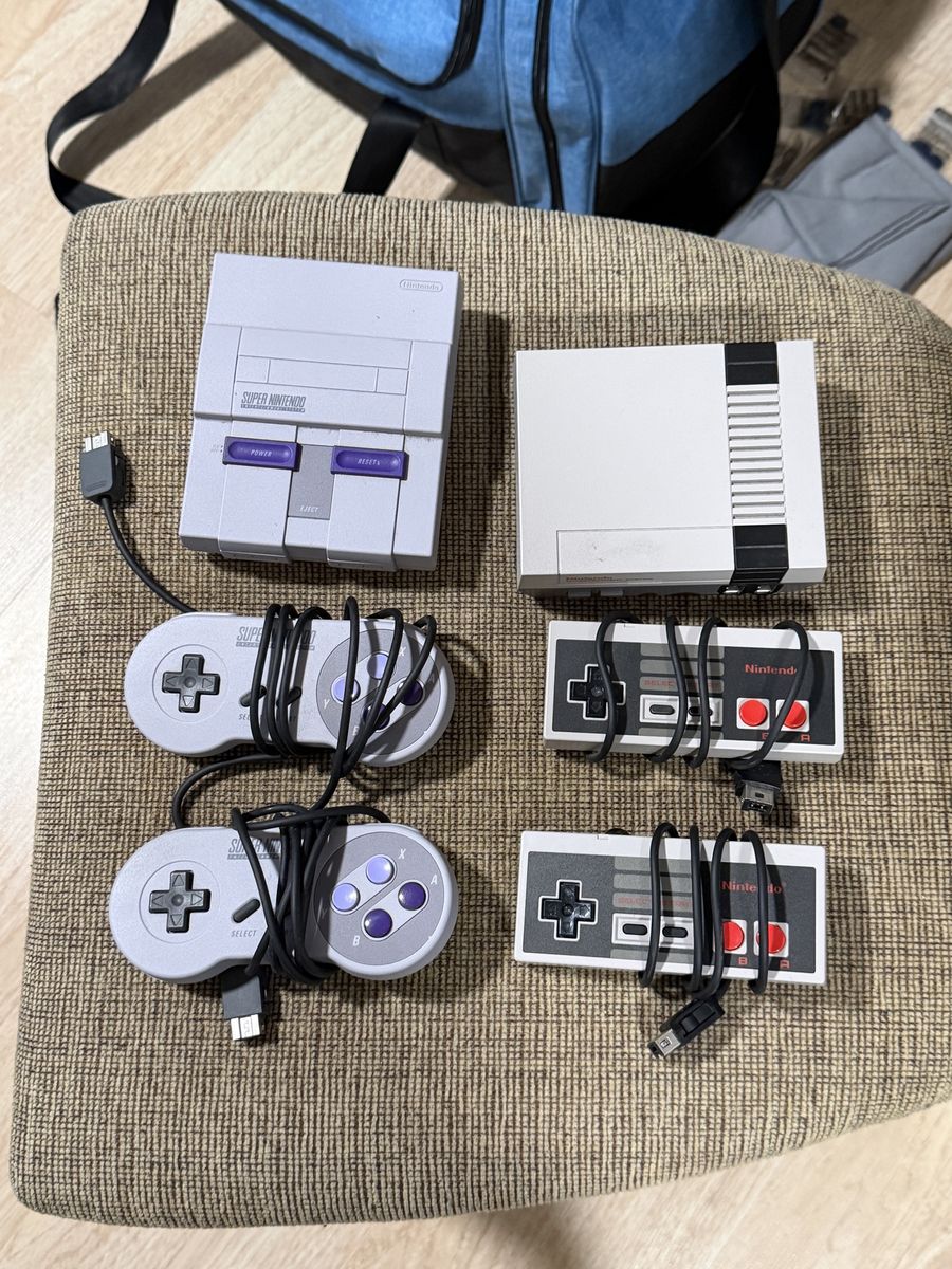Nintendo Super NES Classic Edition & NES Classic Edition Consoles with Controllers