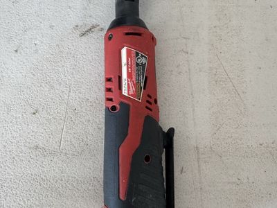 Milwaukee M12 3/8-inch Battery Ratchet Tool, Red/Black - Used