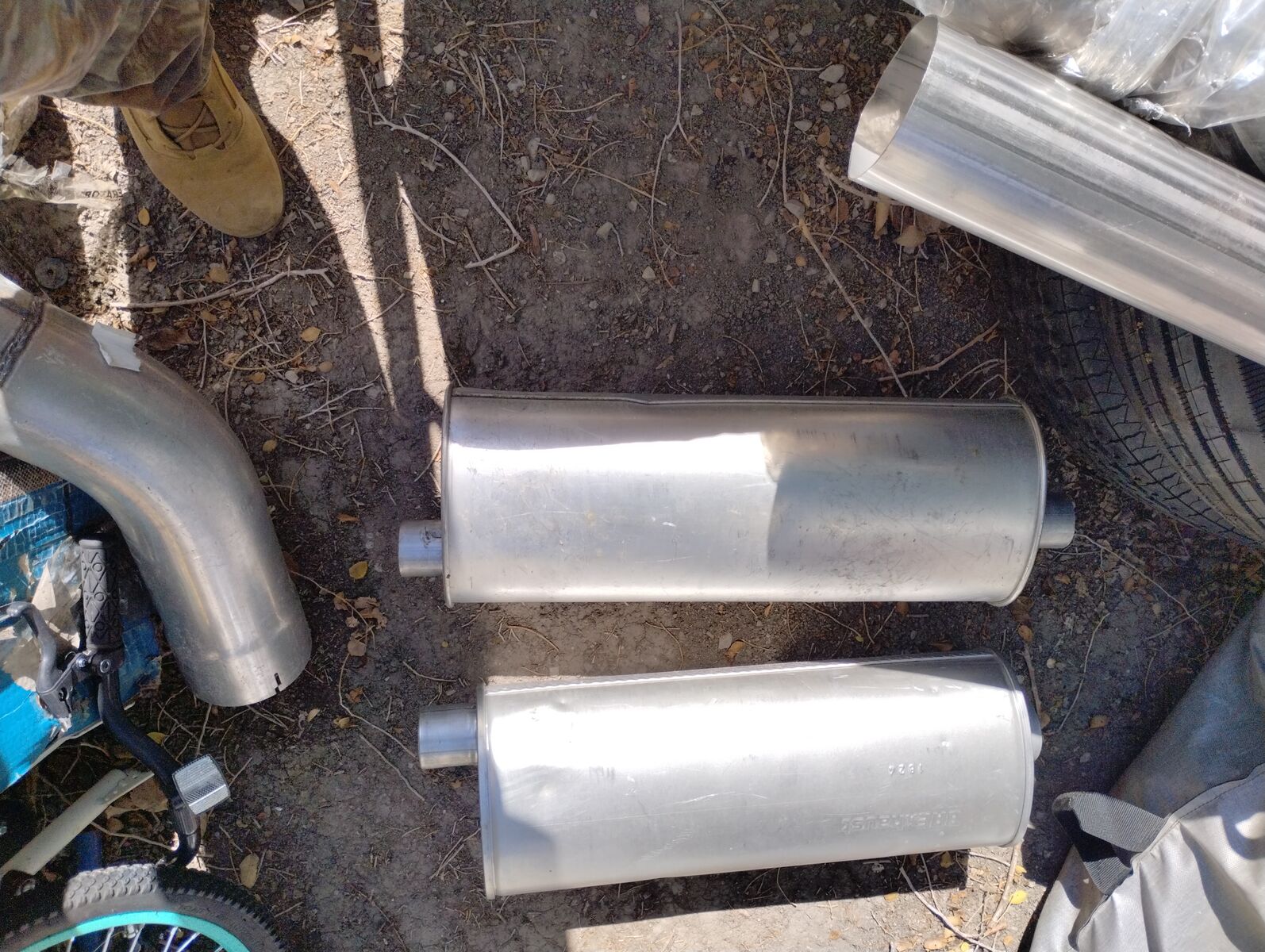 mufflers and pipe many option and sizes