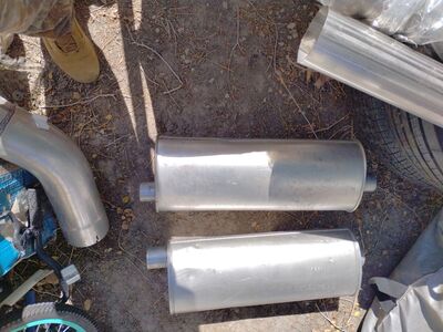 mufflers and pipe many option and sizes