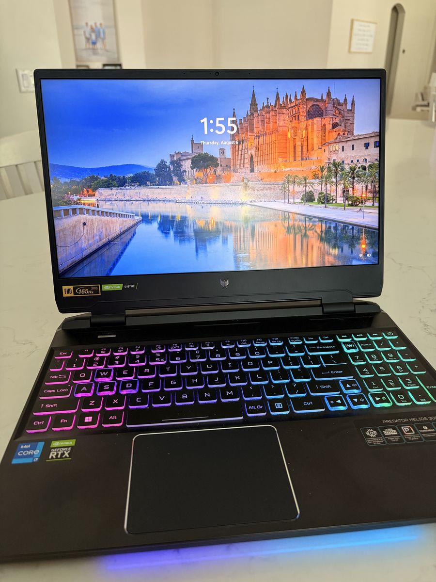 Acer Predator Helios 300 Gaming Laptop 15.6" FHD 165Hz Intel i7 NVIDIA RTX