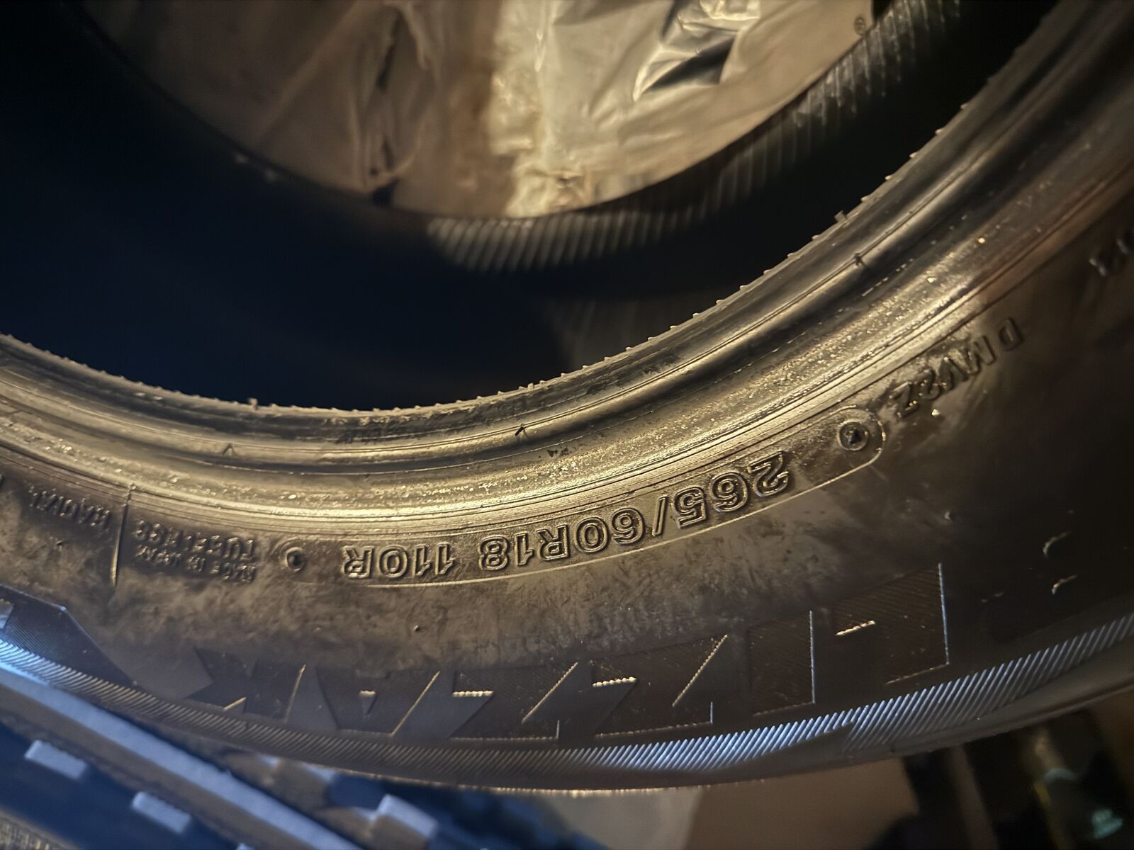 4 Bridgestone Blizzak Winter Tires 265/60/R18