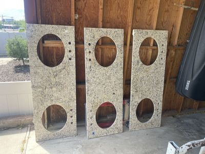 Granite double vanity bathroom counter tops
