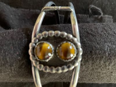 SILVER AND SEMI PRECIOUS STONE BRACELET