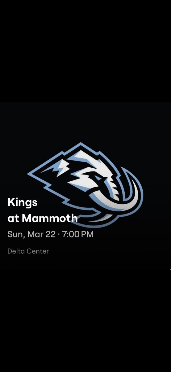 3 Tickets Los Angles Kings vs Utah Mammoth