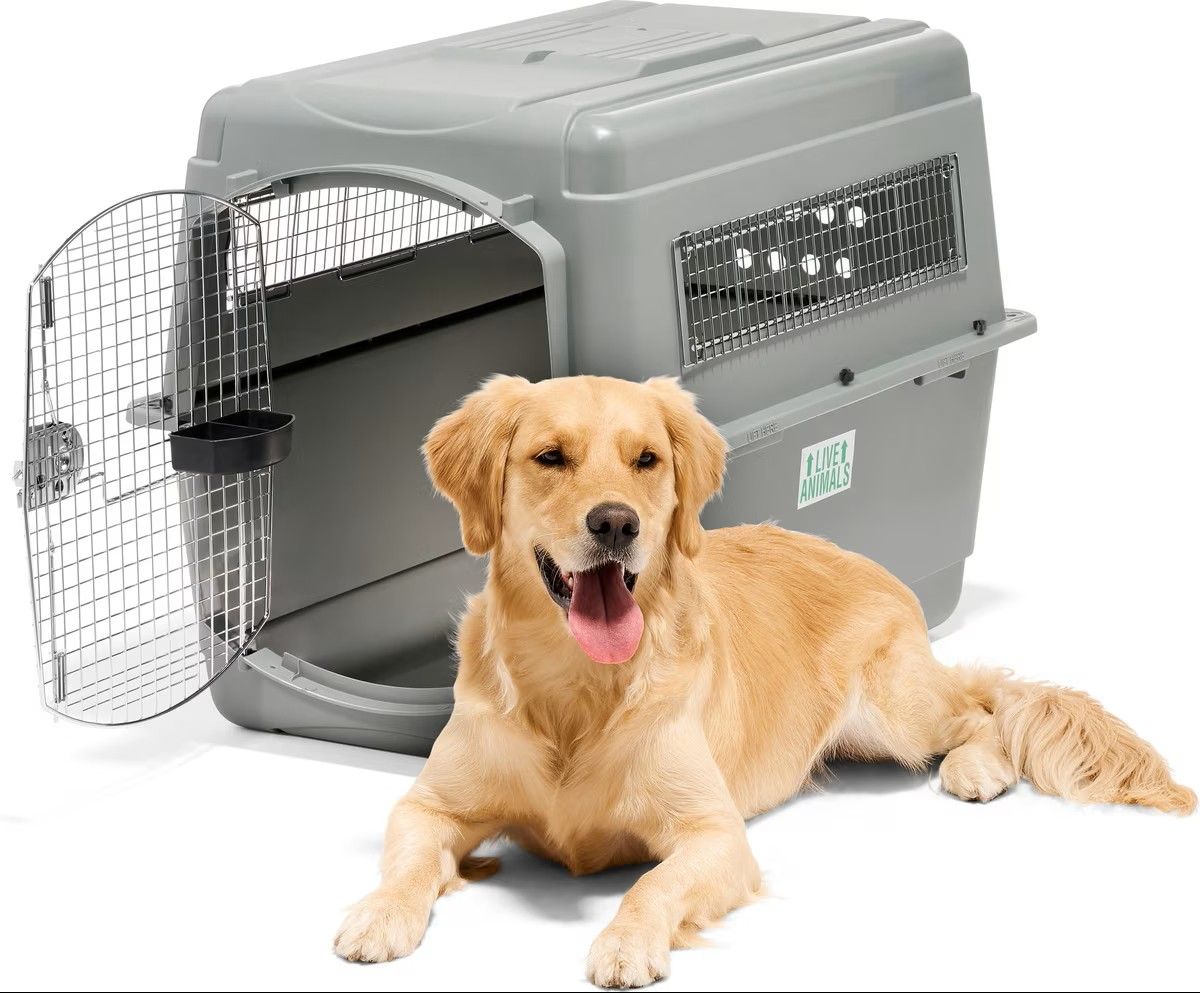 PETMATE SKY KENNEL DOG CRATE FOR AIR AND LAND TRAVEL, 40" XL FOR PETS 70-90 LBS, HEAVY DUTY DOG KENNEL-NEW OPEN BOX!!!