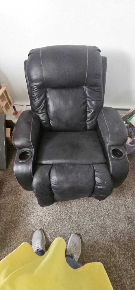 FREE Black Recliner with Cup Holders