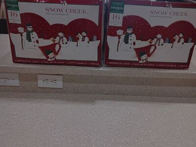 Snow Creek Hand Painted Ironstone