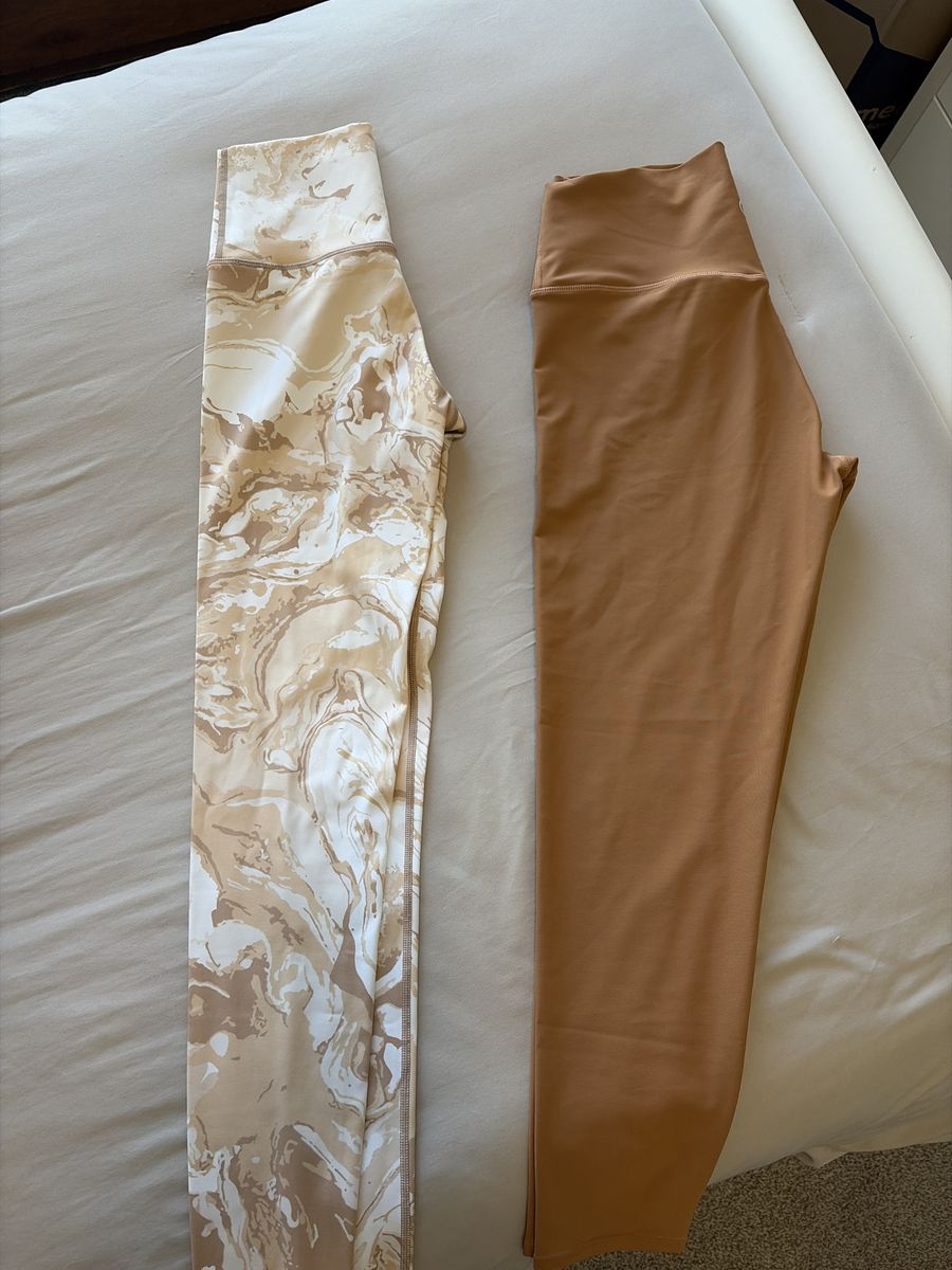 Neutral colored leggings