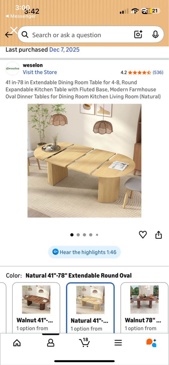 Table With Two Leafs