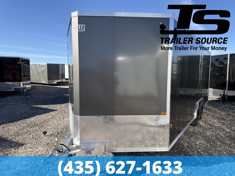 8.5x20 Alcom Aluminum EZ Hauler XLT Auto Trailer - 7'0" Interior - 7K GVWR -