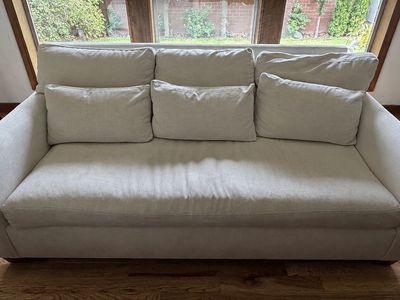 Pottery Barn York 83” Deep Seat Sofa – Sunbrella Performance Chenille – $1,000
