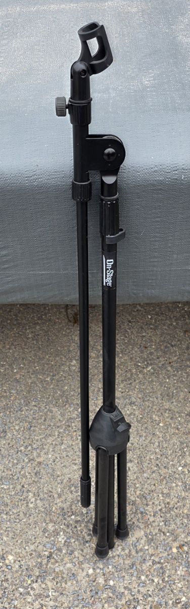 On-Stage MS7701B Euro Boom Microphone Stand With Optional Head - Black