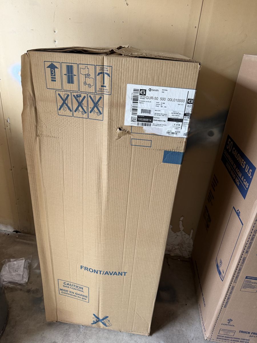 50 Gallon AO smith Water heater Pro Grade