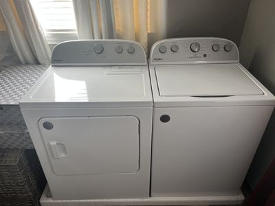 Whirlpool Washer & Dryer Set (Like New, 1 Year of Warranty Left). $800 or best offer.