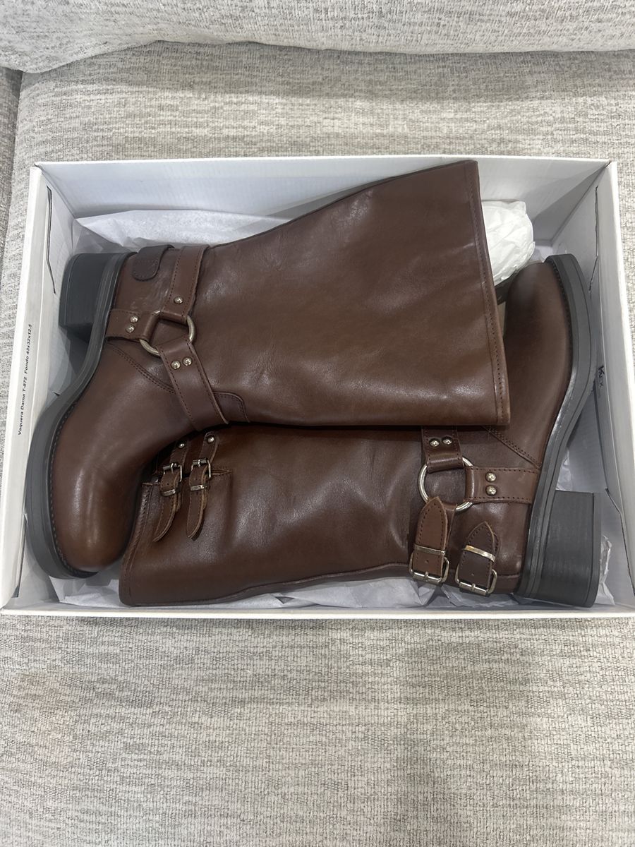 Astor Brown Leather Steve Madden boots