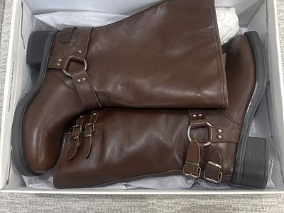 Astor Brown Leather Steve Madden boots