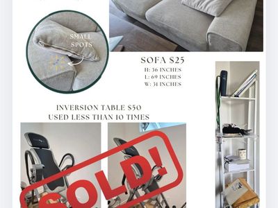 Furniture for sale - will sell each for $10