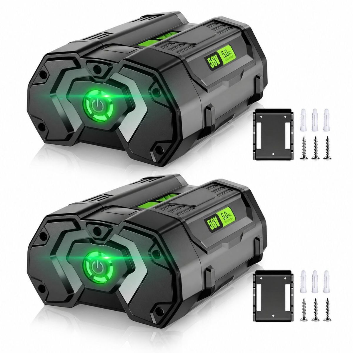 *NEW* Two 56V 5.0Ah EGO Replacement Batteries Compatible with EGO BA2800 BA4200 (Quantity=2 batteries)