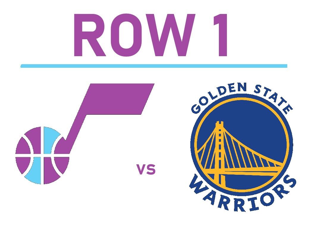 Golden State Warriors vs Utah Jazz Tickets - FIRST ROW UPPER BOWL