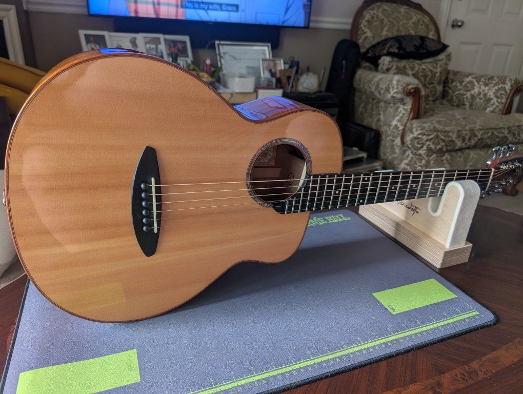 aNueNue Bird M52 Acoustic-Electric Guitar – Rare, Upgraded + Heavy-Duty Bag