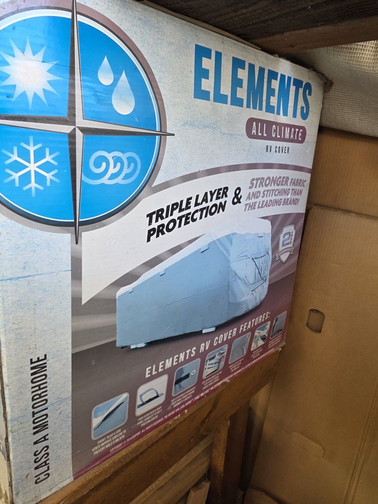 Elements Tyvek Class A All Climate RV Cover, Triple Layer Protection, 34'1" - 37' Long