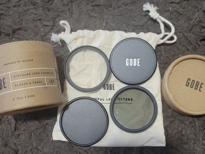 Gobe Circular Lens 49 mm Filter Kit with 3 Filters & Carrying Pouch, 80G/2.82OZ